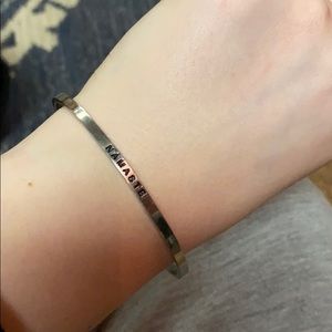 MantraBand Silver band “Namaste” Bracelet